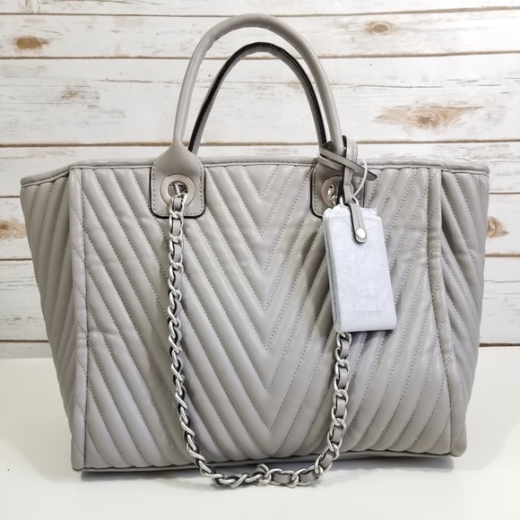 Steve Madden Handbags - Steve Madden | Alec Medium Chevron Quilted Tote